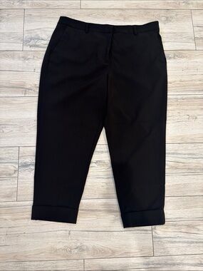 Vince Camuto Black Cropped Ankle Pants